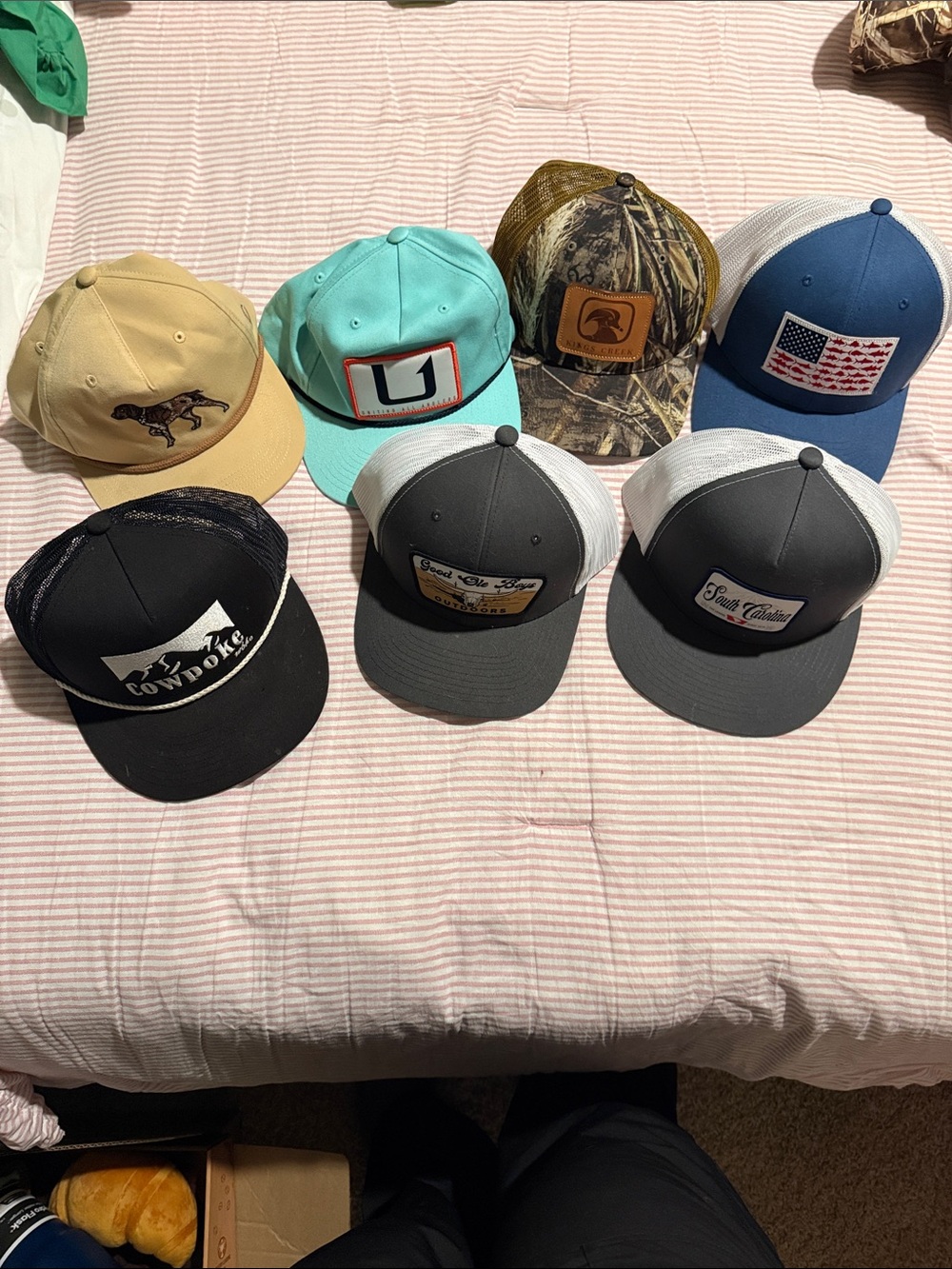 Men's Gray and Black Trucker Cap - Unbranded